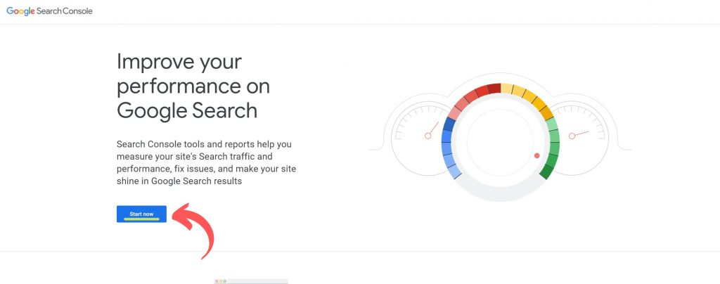 Set up google search console